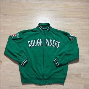 Green Saskatchewan Rough Riders CFL full zip sweatshirt